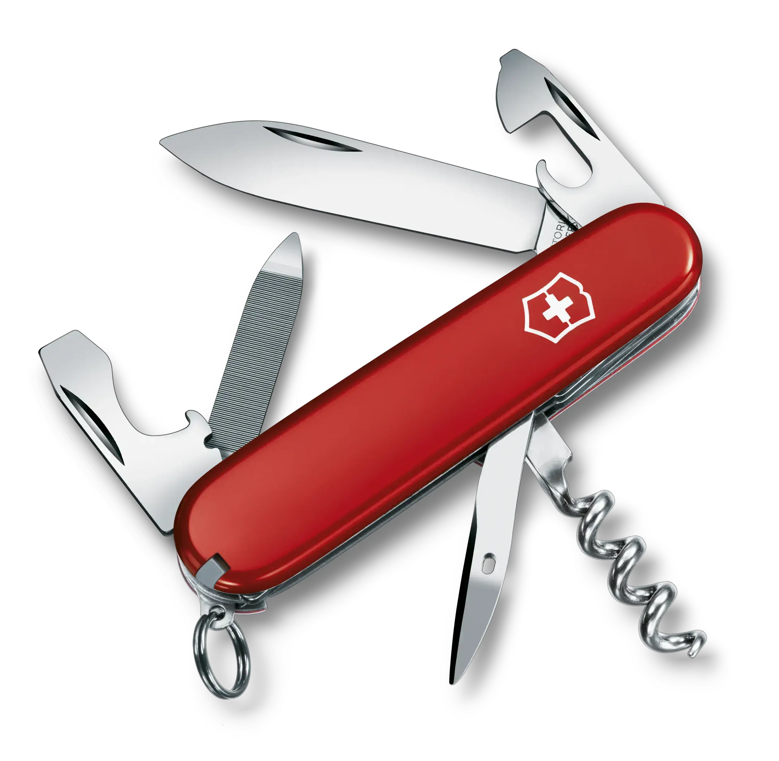 چاقوی چند کاره ویکتورینوکس مدل Sportsman 84mm Red with Ring/ 0.3803