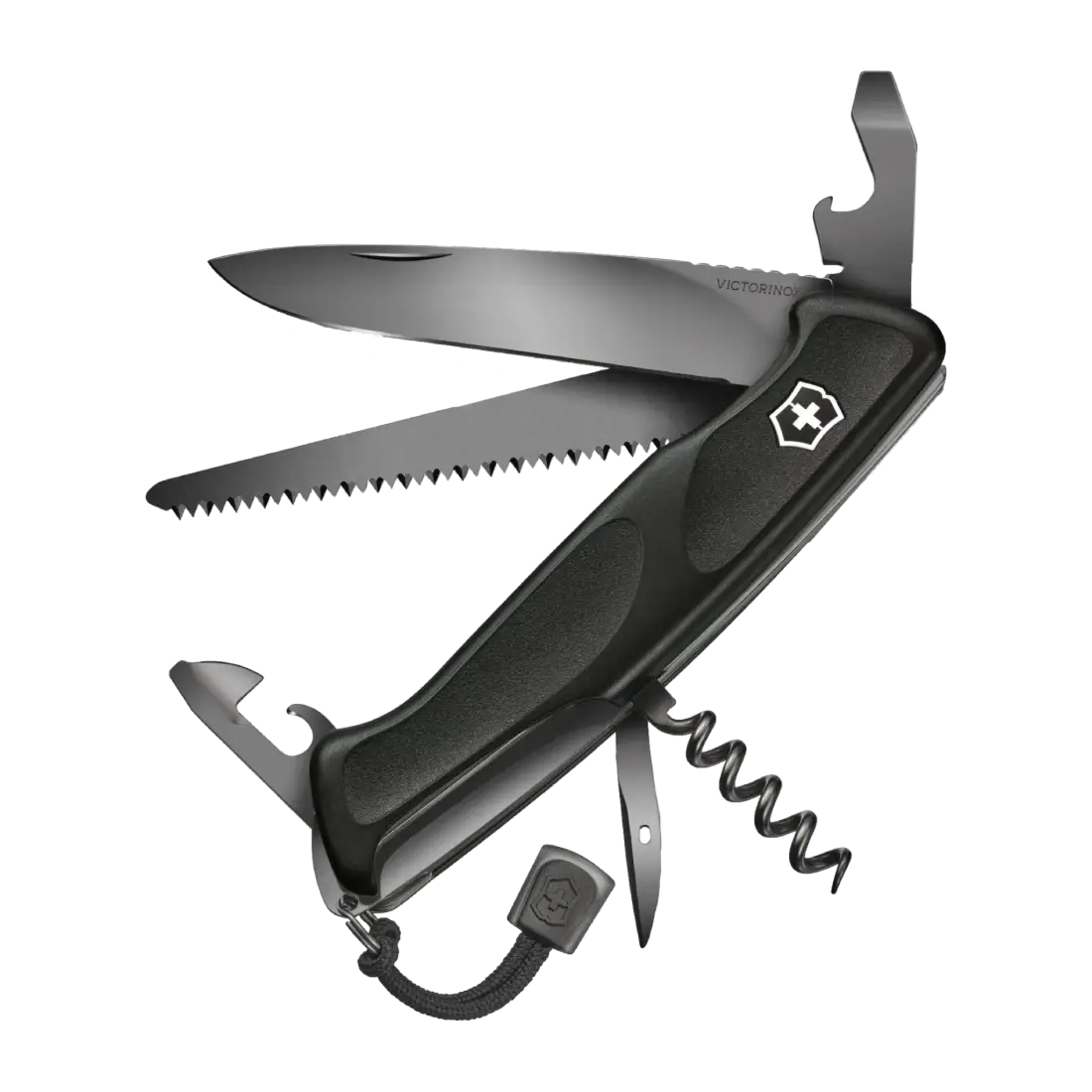 چاقوی چند کاره ویکتورینوکس مدل Ranger 55 Onyx 130mm / 0.9563.C31P