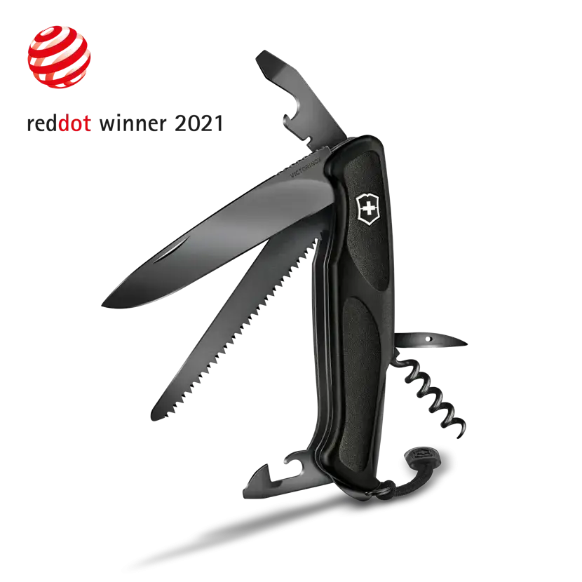 چاقوی چند کاره ویکتورینوکس مدل Ranger 55 Onyx 130mm / 0.9563.C31P