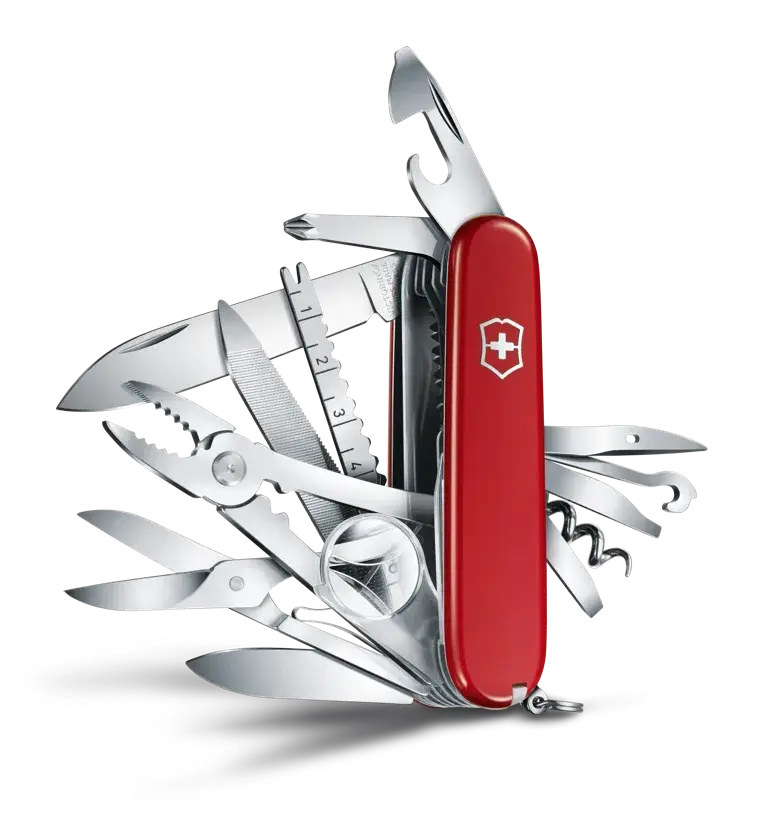 چاقوی چند کاره ویکتورینوکس مدل Swiss Champ 91mm Red / 1.6795