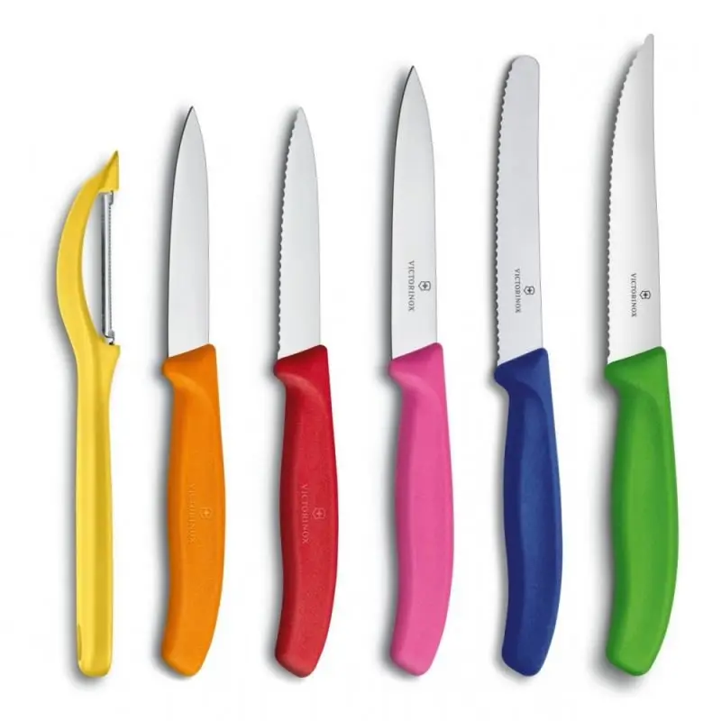 ست چاقوی آشپزخانه هفت پارچه ویکتورینوکس مدل 6.7127.6L14