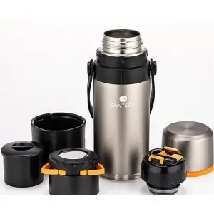 فلاسک و قهوه ساز سانتکو 650 میلی لیتر مدل KAFE Coffee Bottle - Silver