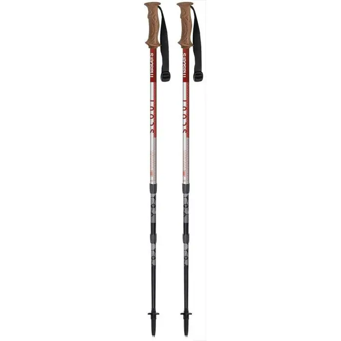 باتوم کوهنوردی مسترز قرمز مدل Scout Red 65cm 140cm