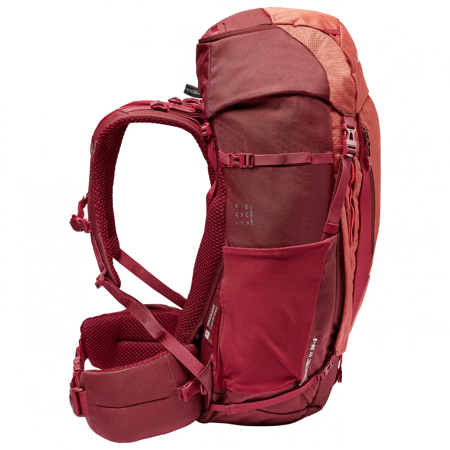 کوله پشتی وئوده مدل Vaude Asymmetric 38+8 - Dark Cherry