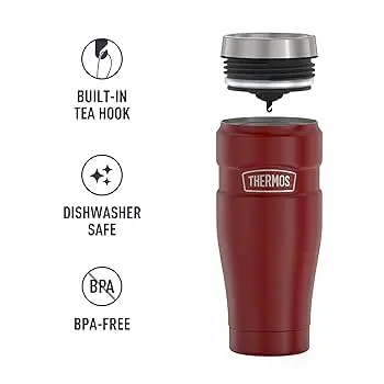 ماگ ترموس 470 میلی لیتر مدل Stainless KING Tumbler - Matt Red