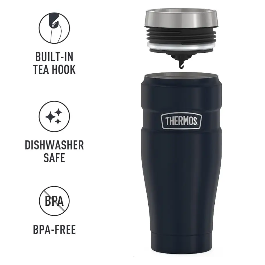 ماگ ترموس 470 میلی لیتر مدل Stainless KING Tumbler - Matt Black