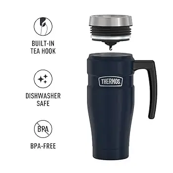 ماگ دسته دار ترموس 470 میلی لیتر مدل Stainless KING Mug - Midnight Blue