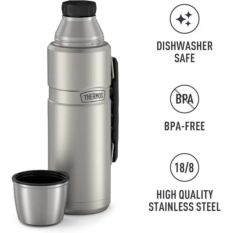 فلاسک ترموس 1.2 لیتر مدل Stainless Steel Vacuum Insulated Beverage - Matt Stainless Steel